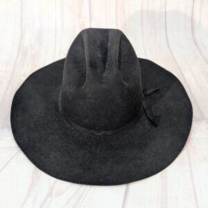 Akubra Cowboss Black Felt Hat - Made in Australia - Size 59